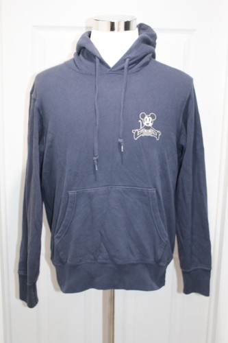 VETEMENTS Uniqlo x Disney Topolino Felpa con Cappuccio Pullover Doppio Lato Blu Navy Uomo Taglia M
