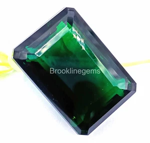 Piedra preciosa natural corte esmeralda turmalina verde Nigeria de 216 quilates con certificación EGL 4JKH - Imagen 1 de 7