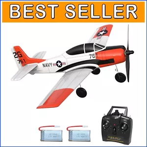 Lightweight RC Plane for Beginners - T28 Trojan with Long Battery & Easy Control - Picture 1 of 11