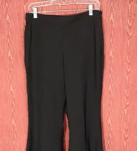 ZARA Women's Black Flared Stretch Mid-Rise Slim-Fit High-Low Pants Size M NWT - Picture 1 of 21