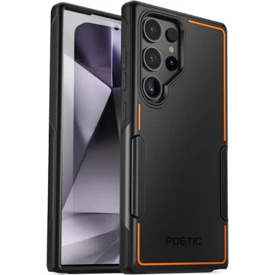 For Samsung Galaxy S24 Ultra Case | Poetic Dual Layer Light Weight Cover Black - Image 1 of 4