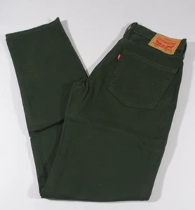 Levis 514 Jeans Men 30x34 Straight Leg Stretch Sits Below Waist Color Green NWT - Picture 1 of 6