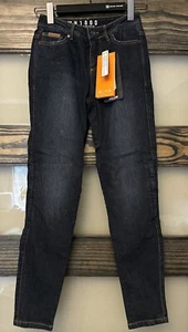 Women's Icon One Thousand MH1000 Codura Denim Jeans Street Motorcycle Pants Sz 2 - Picture 1 of 7
