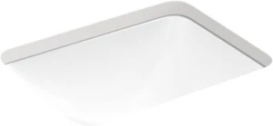 Kohler K-20000-0 Caxton Rectangle 20.25" Undermount Bathroom Sink with Overflow - Picture 1 of 5