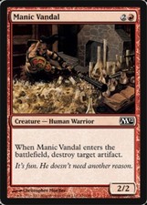 4x Manic Vandal MTG Magic 2012 (M12) NM Magic Regular