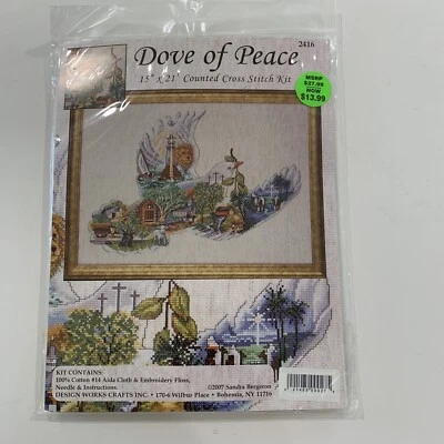 DESIGN WORKS #2416 "DOVE OF PEACE" COUNTED CROSS STITCH KIT - NEW - Image 1 of 4
