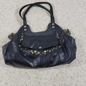 Patricia NASH - Ergo Leather Studded Handbag Tote Black Large Western Cowgirl - Picture 1 of 13