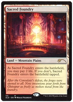 1x Sacred Foundry MTG Secret Lair Lightly Played - Image 1 of 2