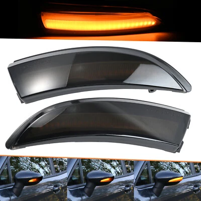 2x Luz LED dinámica de señal de giro del espejo lateral para Ford Fiesta MK7 B-Max 2008-2017 Foto 1 de 4