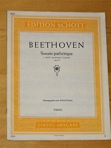 Beethoven - Sonate pathétique c moll - Opus 13 - Piano - Edition Schott 0218
