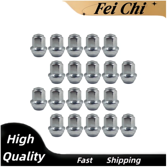 20pcs 14x1.5 Chrome Solid Lug Nuts For Ford Edge Mustang ACPZ1012M ACPZ1012 Foto 1 de 4