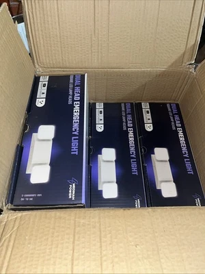 LED应急灯商用可调节2头电池备用UL上市6包 — 第 1/4 张图片