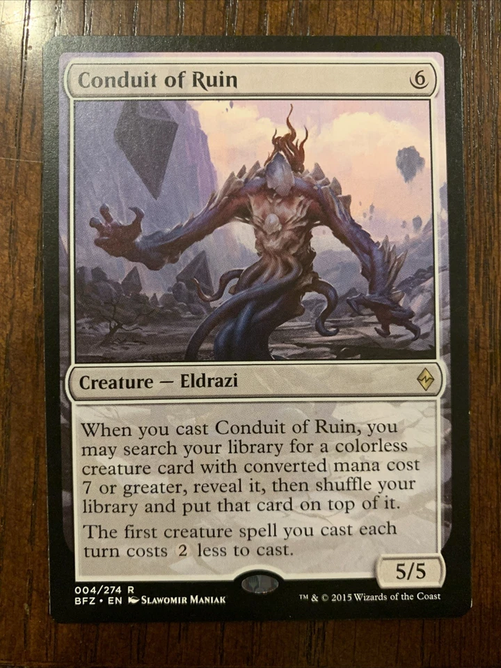 Conduit of Ruin -  Battle for Zendikar Lightly Played, English - MTG - Image 1 of 2