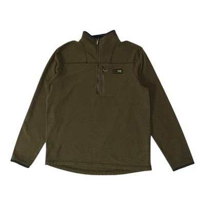 Rab Fleece Mens L Green Quest Pull On 1/2 Zip Sweater Outdoor Hiking Mid Layer - Image 1 of 4