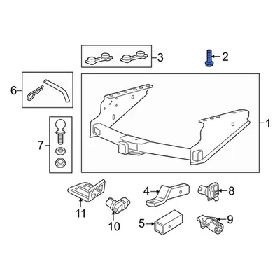 For Ford F-450 Super Duty 2011-2022 Ford W716092S439 Trailer Hitch Receiver Bolt - Imagem 1 de 4