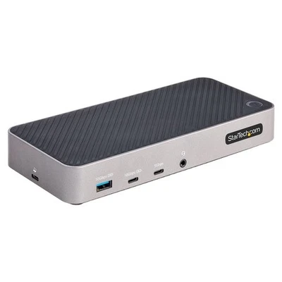 Startech.Com HUB 5 in 1 Docking Station USB C Multi Monitor Grigio e Argento - Immagine 1 di 4