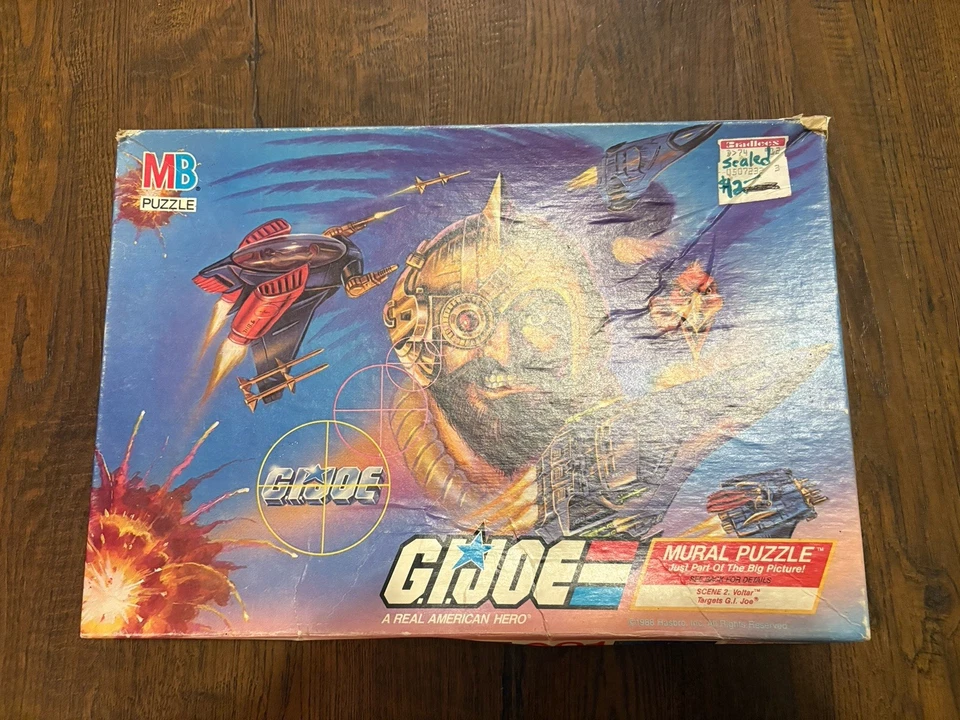 Винтажная головоломка Milton Bradley GI Joe Puzzle Scene 2 Voltar 1988 НОВАЯ ЗАПЕЧАТАННАЯ - Изображение 1 из 3