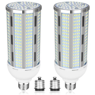 100W LED Corn Bulb 2 Pack, 12000 Lumens Super Bright Light, 5000K Daylight Wh... - Image 1 of 4