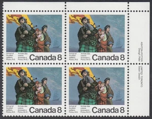 Canada - #619 Scottish Settlers Plate Block - MNH - Picture 1 of 1