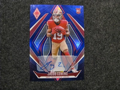 2024 Panini Phoenix Jacob Cowing Rookie Auto RC  #186 Blue  /49 - Image 1 of 2