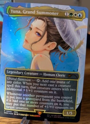 Yuna, Grand Summoner (Borderless) (promo Foil) Final Fantasy Foil - Image 1 of 4