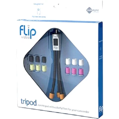 MINI TRIPOD * Flip Video * Compatible w/ Other Cameras * Std 1/4"-20 Screw Mount - Image 1 of 4