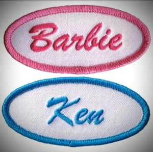 Barbie & Ken Embroidery Iron On Quality Patch Fast Shipping With Tracking Number - Picture 1 of 1