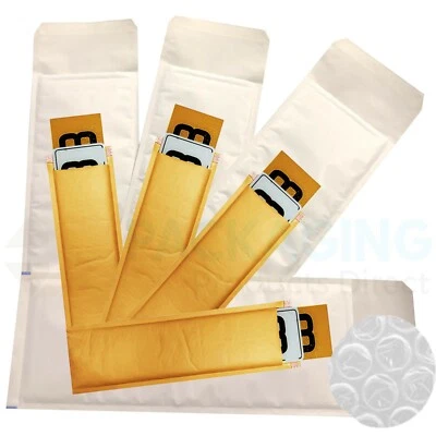 PADDED ENVELOPES "NUMBER PLATE SIZE" 535 x 180mm BUBBLE MAILERS G/W WITH LIP - Image 1 of 4