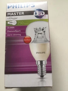 Philips Master LEDluster 4W = 25W 250 Lumen Dimmable E14 - Picture 1 of 1