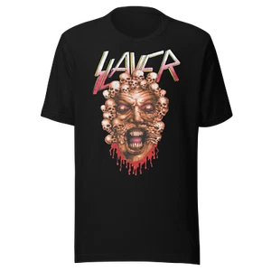 Stakes Slayer Demon Drip Jumbo Print T-Shirt T-Shirt Black New - Picture 1 of 1