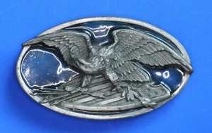 Hebilla de cinturón Western Eagle vintage de EE. UU., cinturón de 11/2 pulgadas **[28072] - Imagen 1 de 2