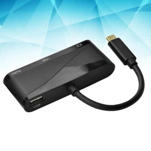 USB 3.1 C bis 4kx2k VGA-Adapter-Konverterkabel 3 in 1 USB C bis 4k VGA mit - Afbeelding 1 van 11