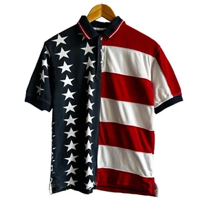 Ivy Crew | American Flag | Patriotic Polo Shirt | Youth Large 15/16 - Picture 1 of 4