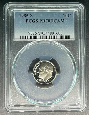 1985-S Proof Roosevelt Dime PCGS PR-70 DCAM, Buy 3 Items, Get $5 Off!! Cover