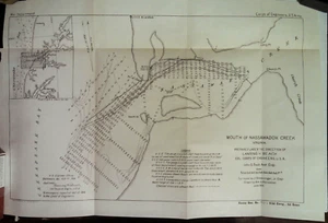 1914 MOUTH OF NASSAWADOX CREEK VIRGINIA ENGINEERING MAP 10.75 x 15.75! - Picture 1 of 1