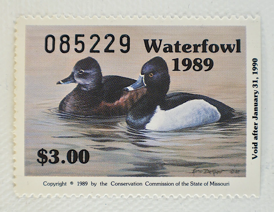 US MISSOURI WATERFOWL #MO11 $3 MNH OG, 1989-90 - Image 1 of 2