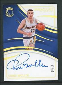 2023-24 CHRIS MULLIN 10/10 AUTO PANINI IMMACULATE COLLECTION AUTOGRAPHS - Picture 1 of 2