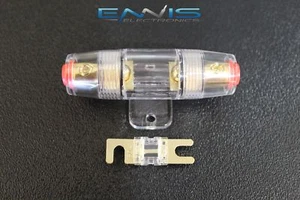 SOPORTE FUSIBLES MINI ANL CALIBRE 4 6 8 10 (1) CON FUSIBLE 80 AMP AFC MIDI FUSIBLES AUDIO ALTO - Imagen 1 de 5