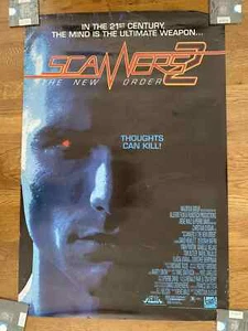 Scanners 2 The New Order Original video release Poster - 38 x 26. Rolled - Picture 1 of 1