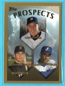 Topps 1999 Prospects Gabe Kapler, Armando Rios & Fernando Seguignol 