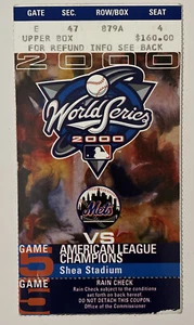 2001 World Series Ticket Stub Game 5 Shea Stadium Subway Series METS vs YANKEES - Picture 1 of 2