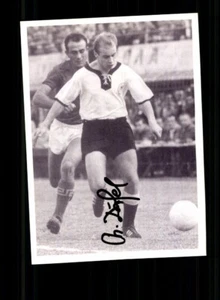 Tarjeta de autógrafo Charly Dörfel jugador nacional DFB original firmada + A 244456 - Imagen 1 de 2