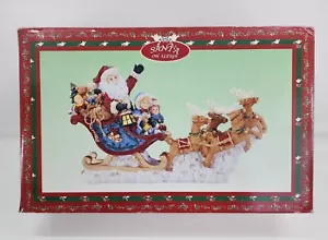 Weihnachtsmann Schlitten Rentier Kinder und Spielzeug Weihnachtsfigur 17 Zoll - Bild 1 von 5