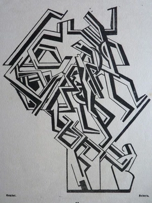 William Roberts: Vorticists Print from 'Blast' 1916. Erstausgabe (und nur). - Bild 1 von 4