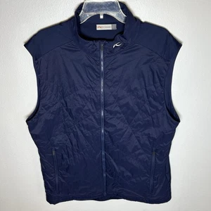 KJUS Retention Golf Vest Mens 56 XXL Navy Blue Full Zip Lightweight Quilted NEW - Picture 1 of 10
