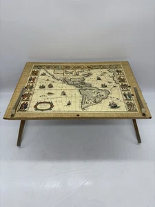 Rare Vintage Folding Bed Tray TERRA AUSTRALIS INCOGNITA Unknown Southern Land - Picture 1 of 12