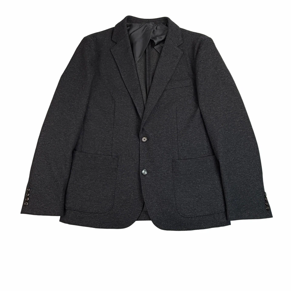 J.CREW Slim-fit knit suit jacket in wool-cotton blend XL Dark Navy AX264