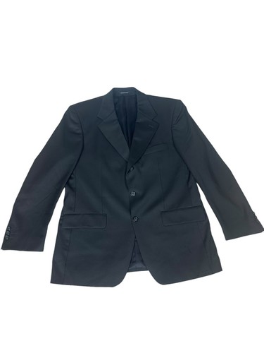 SAINT LAURENT (YSL) Blazer cappotto sportivo vintage Yves Saint Laurent lana nero taglia 42 Union Made Can