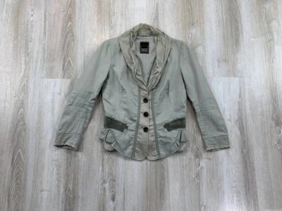 Womens blazer Marithe Francois Girbaud Size 42 Color Gray - image 1 of 4
