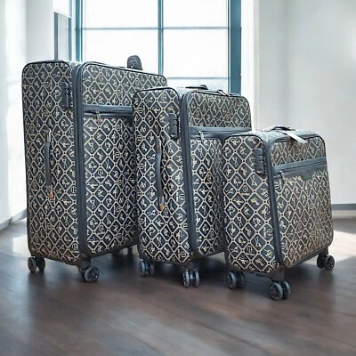 Gulia Pieralli exclusiv 3er Set Reise Koffer Kunstleder monogram Avant 360 Räder - Bild 1 von 4